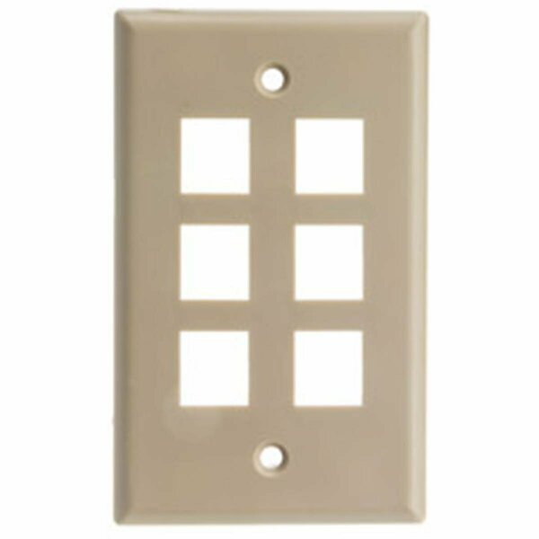 Cable Wholesale 4 Keystone Jack Decora Wall Plate Insert - White 302-4D-W